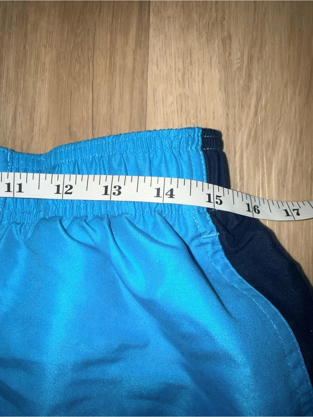 Nike Men’s Bright Blue Swim Board Shorts with Black Accents